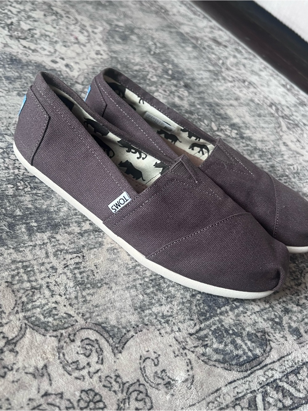 Toms womenās Slip-On Alpargata Canvas Shoes - Cocoa color sz 9W